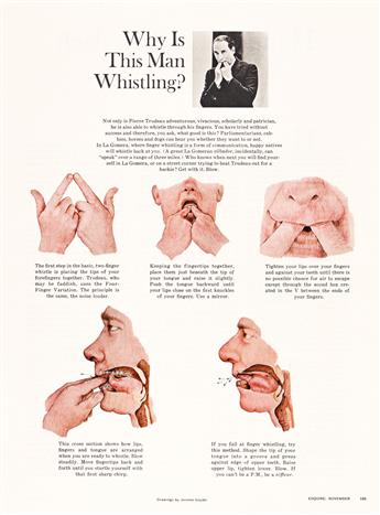 JEROME SNYDER (1916-1976) Why Is This Man Whistling? [ESQUIRE]